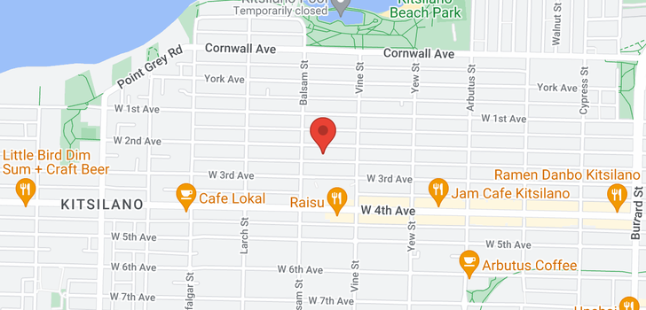 map of 907 2370 W 2ND AVENUE